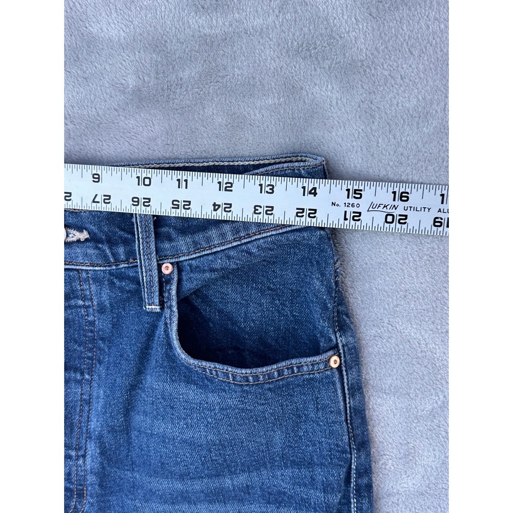 Mother Superior The Tomcat Ankle Jeans Cannonball Blue Straight Leg 29 1664-259 - Picture 3 of 8